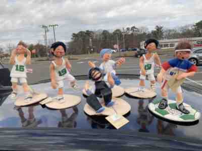 Annalee Dolls Sports Player Lot 6 Pc 1994 USA Soccer Basketball Baseball EXC