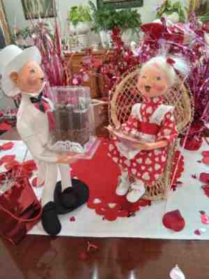 Annalee Valentine, Lovable Larry And Heathers Heart With Extras. Vintage dolls