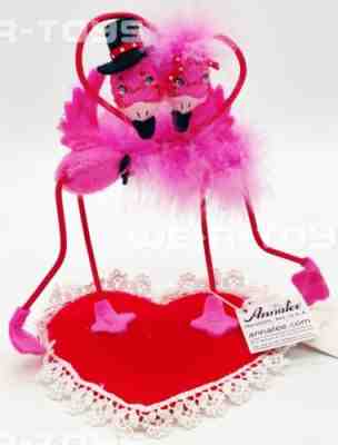 Annalee Mobilitee Dolls 2009 Flamingos In Love 5" Wired Doll No 100209 MINT