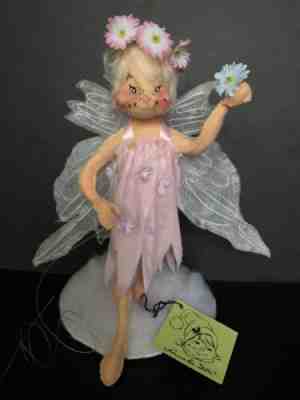 Rare Vintage Annalee Doll Spring Fairy Pixie Angel Wings 1988 Green Tag #1722 Ex