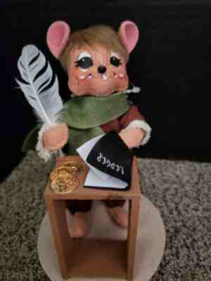 2011 Annalee Doll 7" Counting Bob Cratchet Mouse A Christmas Carol