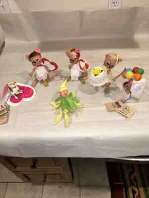 Annalee Dolls Lot of 6 Small DollsÂ 