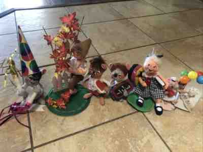 Vintage Annalee Dolls Lot- Lot Of 7