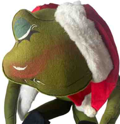 Rare 1969 4' Annalee Mobilitee Doll Santa Frog Life-Size Holiday Doll Decoration