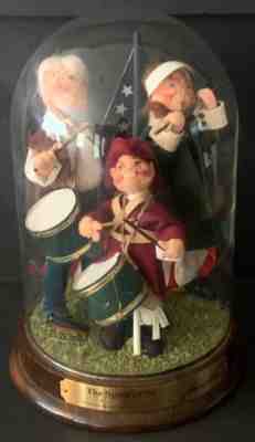 Annalee Spirit of '76 Doll Mobilitee LARGE Glass Dome 1990 Folk Hero