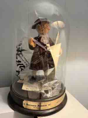 Annalee Doll Society Folk Hero Series Benjamin Franklin 1987 LARGE Display Dome