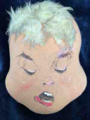 Vintage Annalee Doll Head 1963 Prototype Tagged Signed LARGE Meredeth NH USA 10"