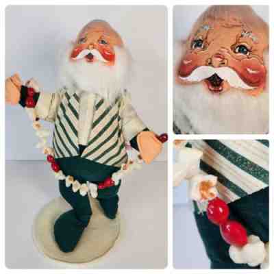 Vintage Annalee Santa Claus 14" Tall Popcorn Garland 1999 Christmas