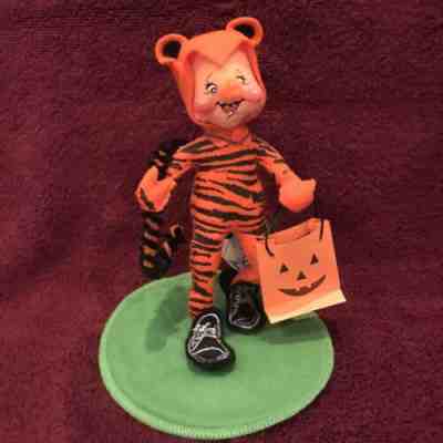 Annalee Dolls Tiger Kid Trick or Treat 7â? Halloween 1998