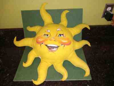Huge 1980 24" Diameter ANNALEE Double Faced Sun Shine