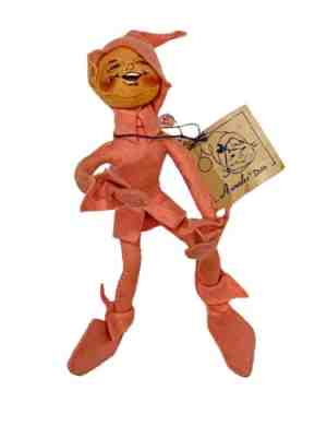 Annalee Doll Spring Pink Elf 10" 1990 #1580 with ORIGINAL TAG Thorndike