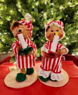 Vintage 1992 Annalee 11â? Mr. & Mrs. Sleepytime Nightshirt Bears w/Original Tags