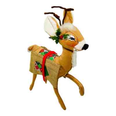 Vintage 1965 Annalee Mobilitee Dolls Deer Reindeer Size 24â? Tall