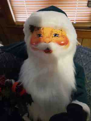 ANNALEE CHRISTMAS SANTA 30in Forrest Green Father Christmas. Mint condition.