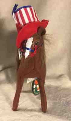 2016 4th Of July Patriotic Blaze Of Glory Horse 83/500 Annalee Doll NWT #26 RARE