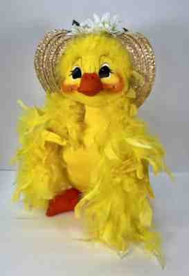 2006 Annalee 18â? Momma Duck with Bonnet Poseable Easter Spring Display 156106