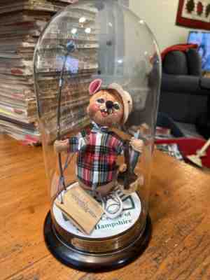 Annalee Dolls Science Center of NH W/Dome Rare Fishing Mouse
