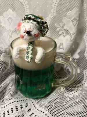 Annalee 6â? Irish Hot Tub Mouse Beer Mug St. Patrick's Vintage St. Pattyâ??s Day