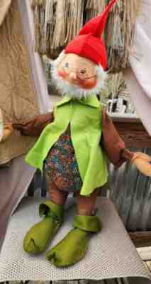 Rare 1971 31" Annalee Mobilitee Doll Cheeky Gnome Life Size Troll Pixie Elf