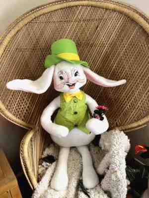 2009 Annalee Doll 30" Large Easter Boy Bunny with Flowers Spring WITH TAG (RARE)