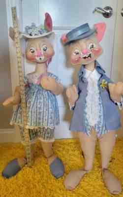 Vintage Annalee Easter Bunnies