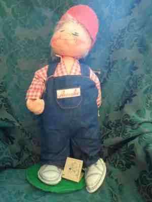 Annalee Doll Cloth Naughty Boy with Slingshot Overalls Large 18" Vtg 1990 2976