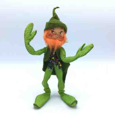 Annalee 1977 Leprechaun Elf 8" Green St. Patrick's Day Doll EUC - RARE - L@@K!