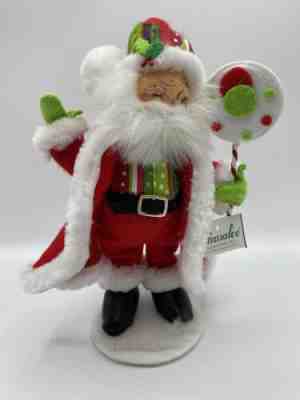 Annalee 2015 Jolly Lolli Santa 9â? Tall #400415 Preowned But New With Partial Tag