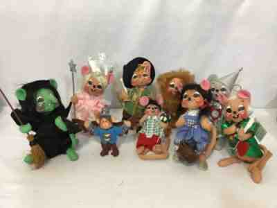Annalee Wizard of Oz Lot of 9 Dolls With Tags