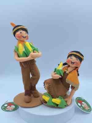 Annalee Exclusive Limited Edition 2021 250 7-9 Inch Harvest Corn Native Boy Girl