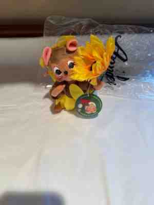 Annalee #860217 6In Sunny Sunflower Mouse # 223/500 with bag