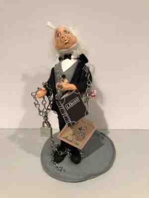 1991 Annalee Toy Doll 10" Dickens Jacob Marely Ghost of Christmas Past 5464 RARE