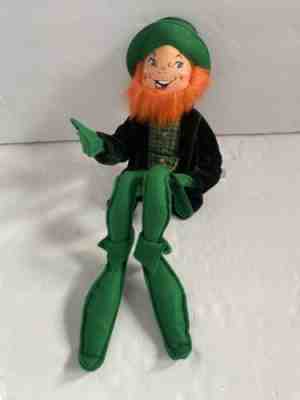 Annalee Leprechaun St. Patrick's Day 17" Orange Beard Open Smile 2005 RARE