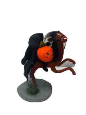Annalee 1994 Halloween Headless Horseman Doll Riding Horse W Pumpkin #1030