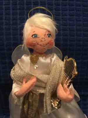 Annalee Dolls Angel Elegant Angel with Harp 9â? 2013