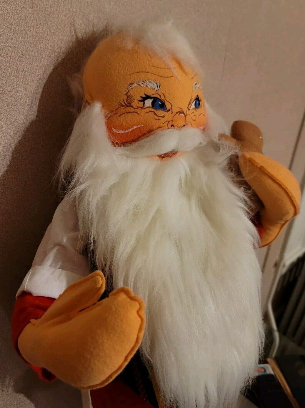 Annalee Santa Doll 31" Large Christmas Muff Huge Stuffed Display Decor