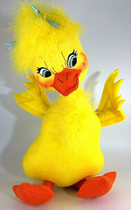 Annalee 12” Spring Easter Yellow Baby Duck w/Blue Hair Ribbon Doll 2006~ #155006