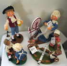 ANNALEE DOLLS, COLONIAL Man Inn kpr, woman weav,kids toter,Mice cut,Mouse churn