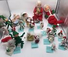 Annalee Christmas Lot Of 20 1969-2017 Mouse, Santa,Cats, Elves