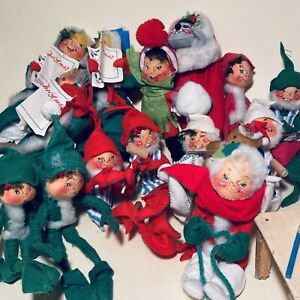 15 Annalee Christmas Elves Mouse Carolers Some Tags Have Been Cut PleaseSee Pics