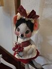Vintage Annalee 1965 Retro Christmas Mouse Mice Doll 18" Anthropomorphic