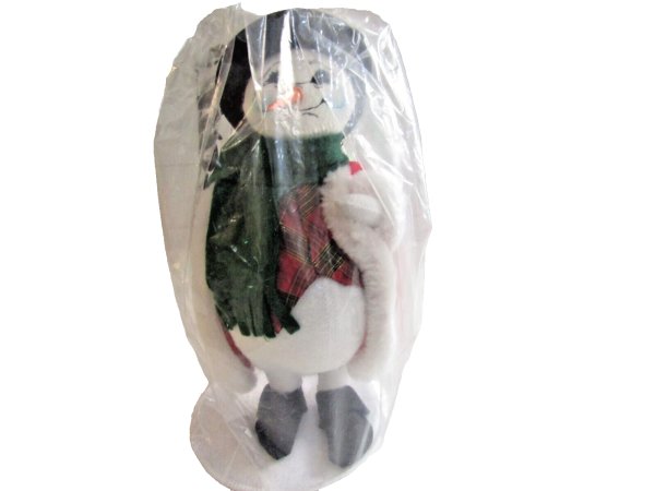 2003 Annalee Cheery Snowman with Santa Coat Christmas Decoration Decor 10" MIP