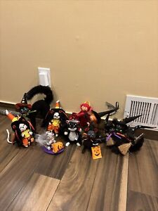 Annalee Dolls Lot Of 9 Halloween Dolls