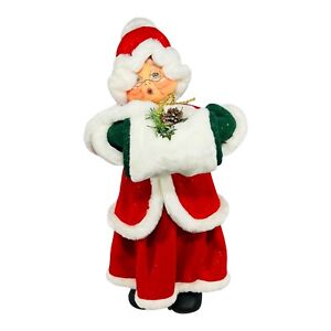 VTG AnnaLee Mobilitee Doll 2004 Christmas Classic Mrs. Claus LG 32” Jinglebell