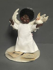 Annalee Angel Doll African American Angel Of Peace Dove