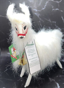 Annalee Mobilitee 2008 Christmas Nativity Llama 10" White Christmas Holiday Doll