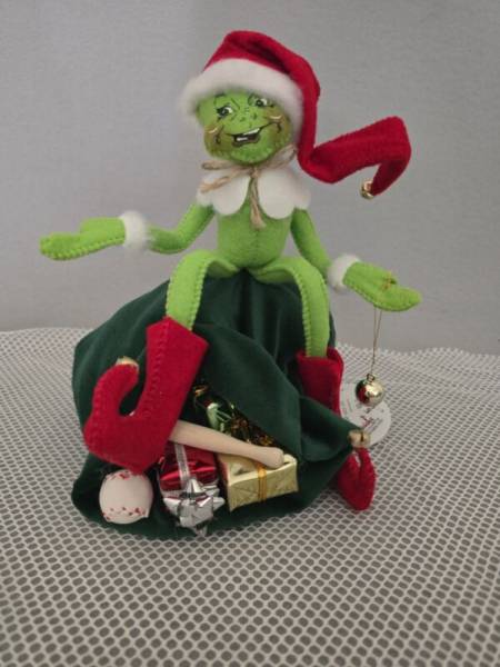 Annalee Stink Stank Stunk Grinch. Assembled In America Exclusive.  Mint