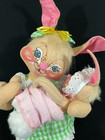 Annalee Doll  18" Tall Mother Easter Bunny Rabbit Holding Baby Bunny