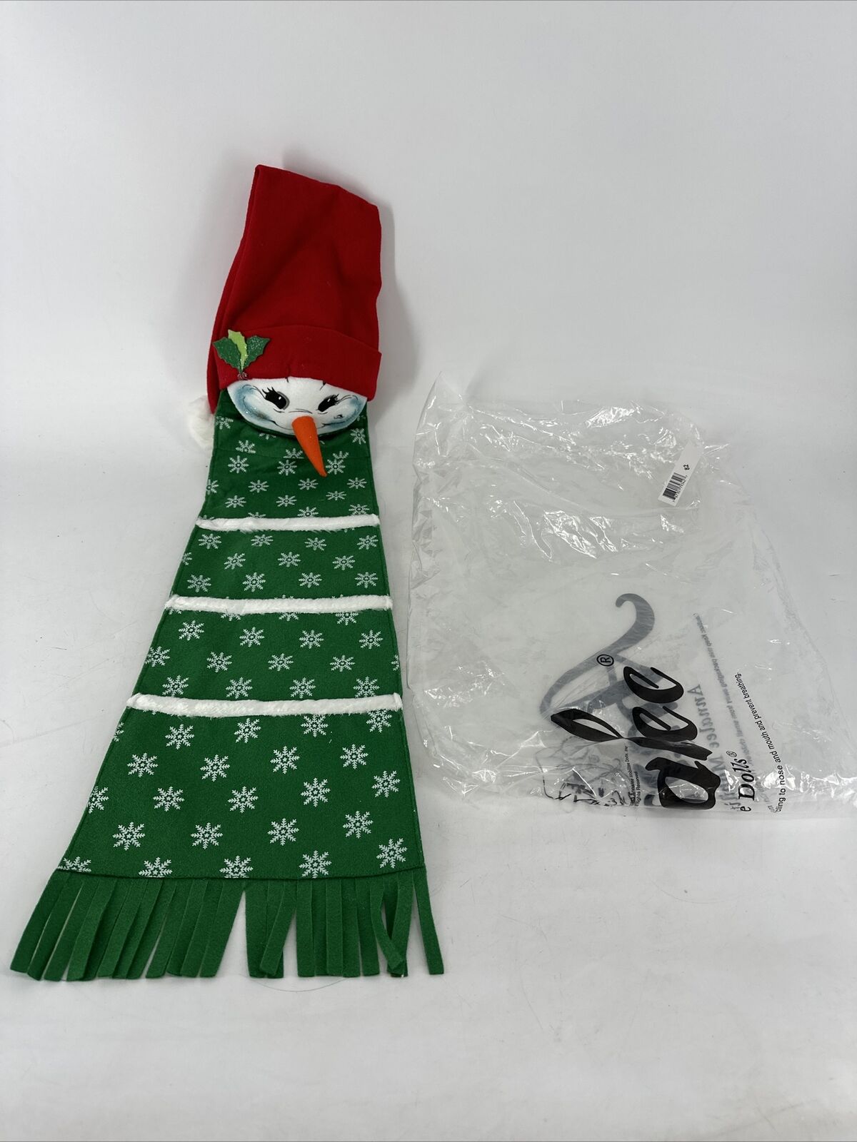 2007 RARE Vintage Annalee 34" Snowflake Snowman Cardholder Christmas 934207