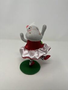 ANNALEE TWELVE 12 DAYS OF CHRISTMAS 9 Ladies Dancing Hippo RARE!!! 2013